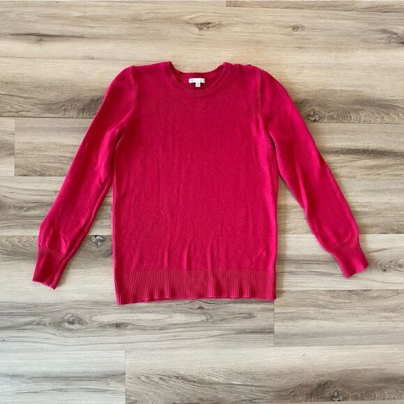 Gap fuchsia Angola sweater with button detail medium - Picture 1 of 7